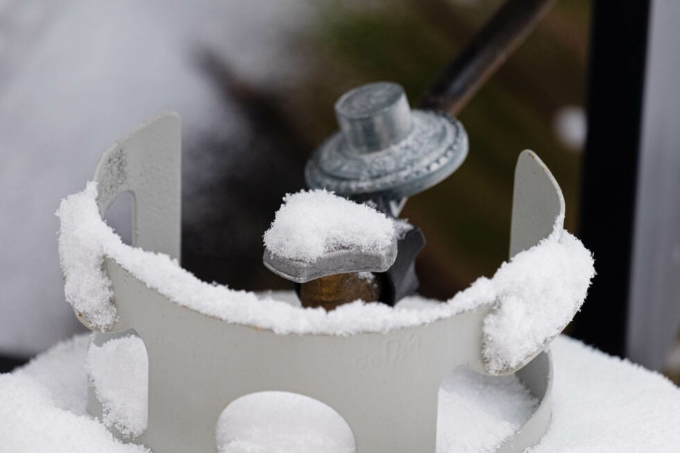 Week 3 – the mundane gas bottle with snow